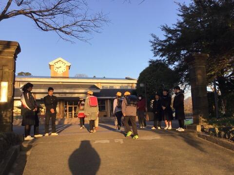 小中合同あいさつ運動