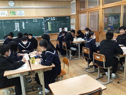 ２年生も道徳の授業