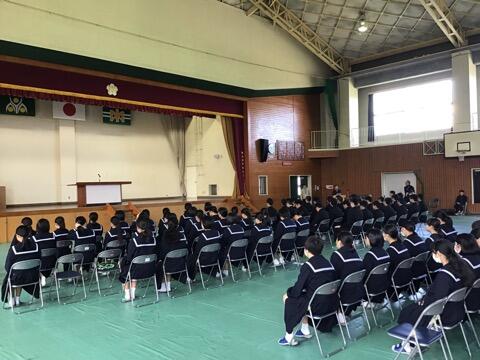 卒業式予行練習