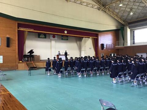 卒業式予行練習