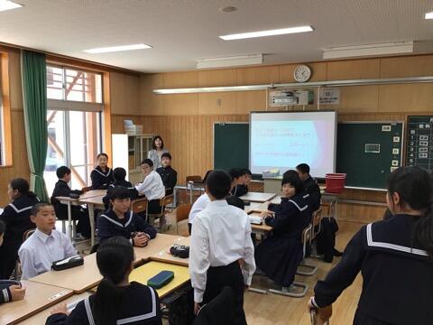 参観授業のようす