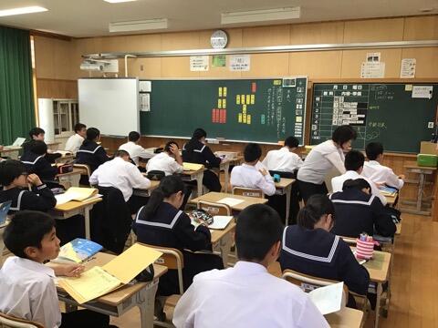 参観授業のようす