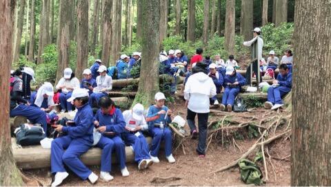 むかばき登山のようす