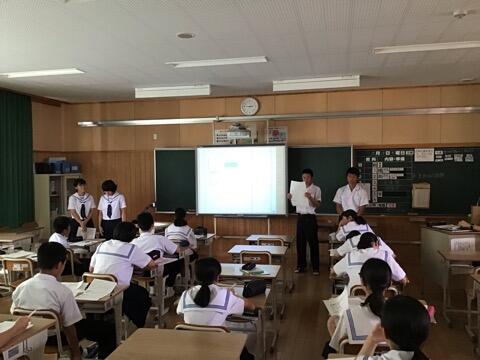 ２年生の発表会