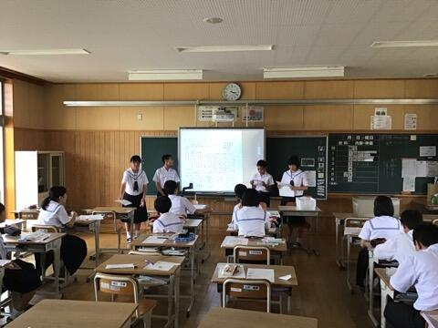 ２年生の発表会