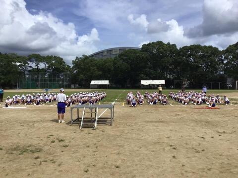 体育大会練習のようす