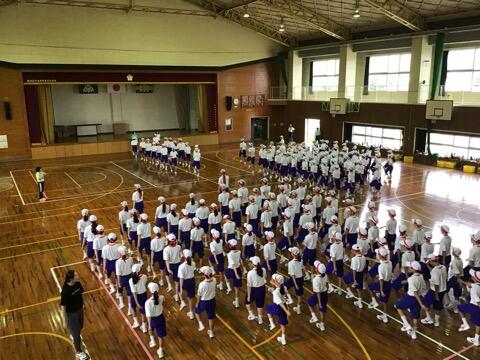 体育大会練習のようす