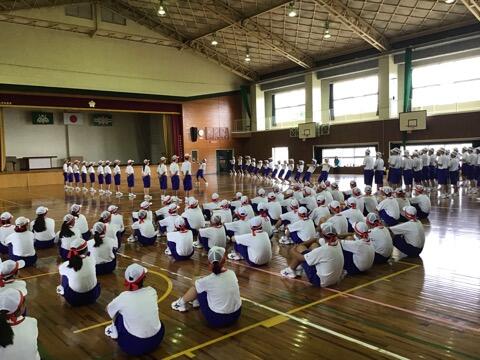 体育大会練習のようす