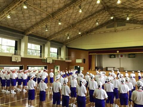 体育大会練習のようす