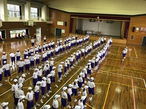 体育大会練習のようす