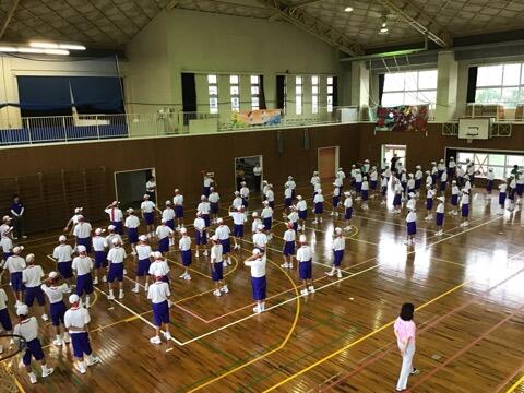 体育大会練習のようす