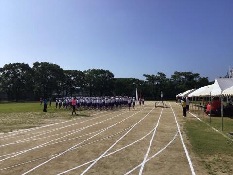 体育大会予行練習