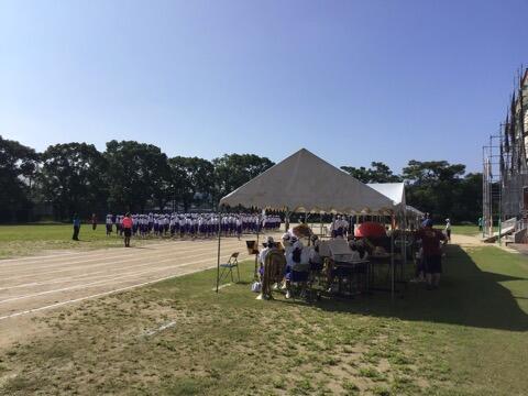 体育大会予行練習