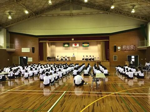 生徒会役員選挙・立会い演説会（前半）