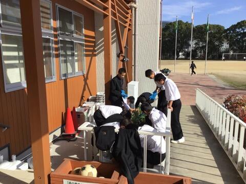 花植えボランティア