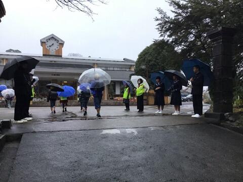 小中合同あいさつ運動