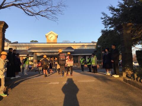 小中合同あいさつ運動