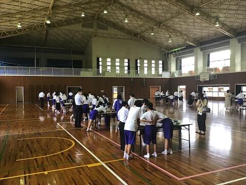 綾の昆虫についての講話と実習