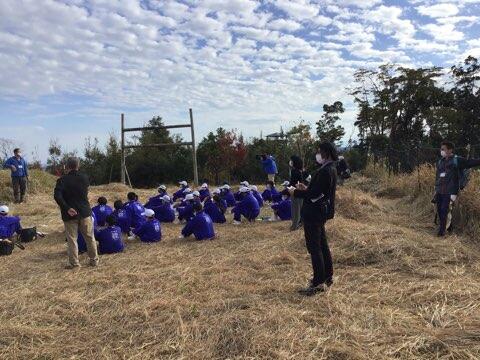 イオンの森調査学習のようす