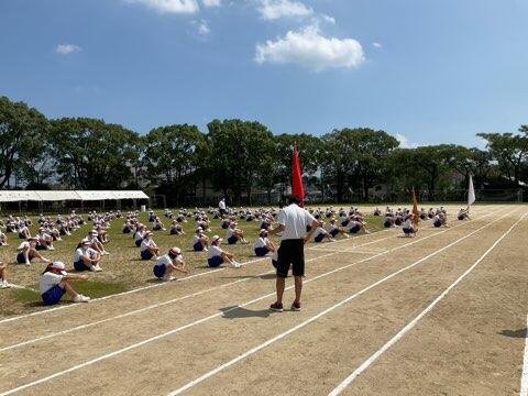 体育大会予行練習