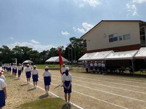 体育大会予行練習