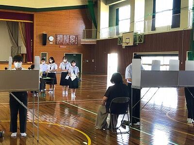 生徒会選挙投票