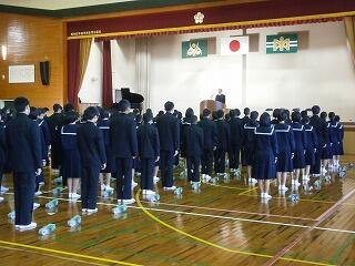 始業式　開式のことば