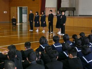 生徒会の発表
