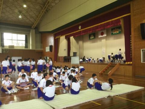 身体計測、新体力テスト実施中