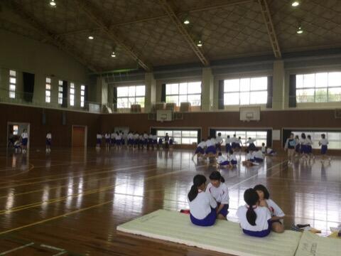 身体計測、新体力テスト実施中