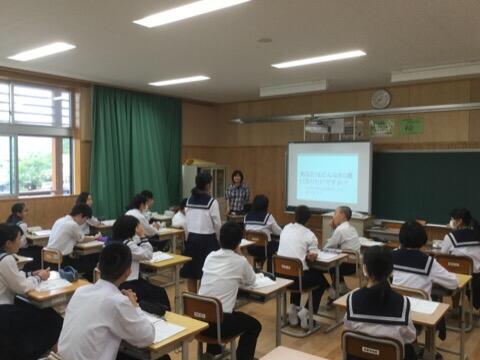 ３年生の保健の授業