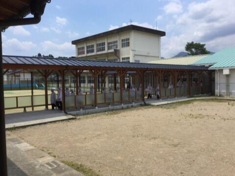 給食準備のようす