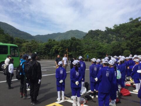 綾の大吊橋にて