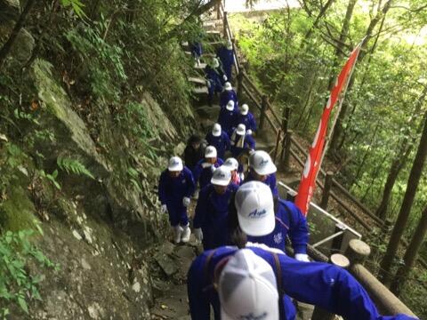 綾の大吊橋にて