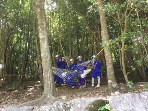 綾の大吊橋にて