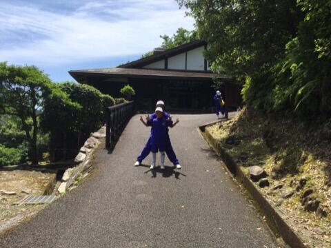 綾の大吊橋にて