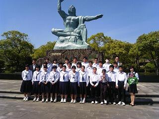 平和記念公園にて