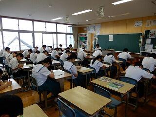 数学コンクールの様子