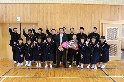 校長先生と記念写真 校長先生と記念写真