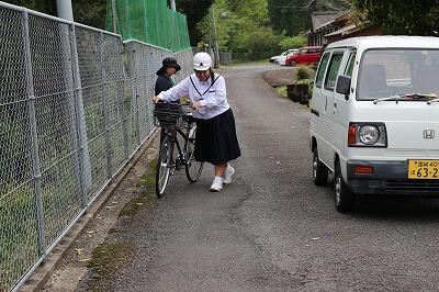自転車を降りて押すのが大切 自転車を降りて押すのが大切