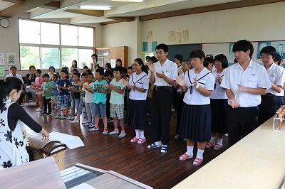 みんなでビリーブを合唱しました みんなでビリーブを合唱しました