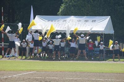 白団の応援 白団の応援