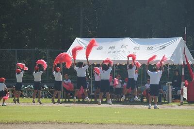 赤団の応援 赤団の応援