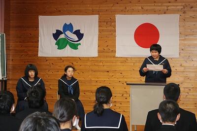 3年生の抱負 3年生の抱負