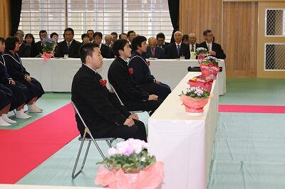 3名の卒業生 3名の卒業生