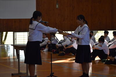 学習態度最優秀学級賞