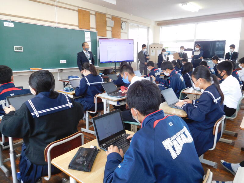 ２年２数学科の授業の様子