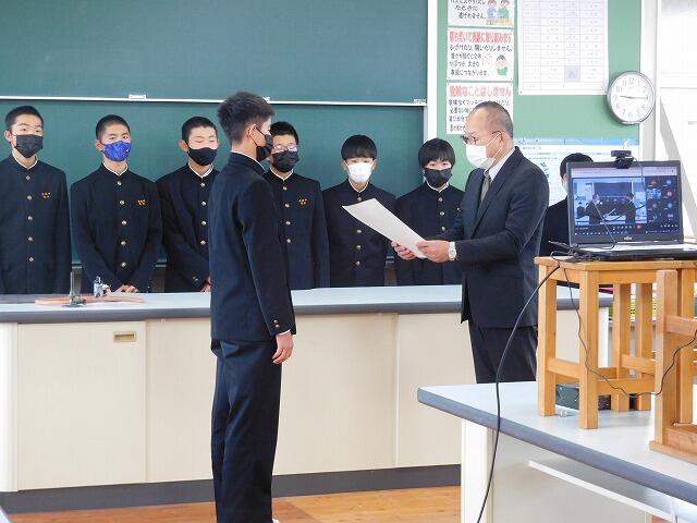 男子ソフトテニス部表彰