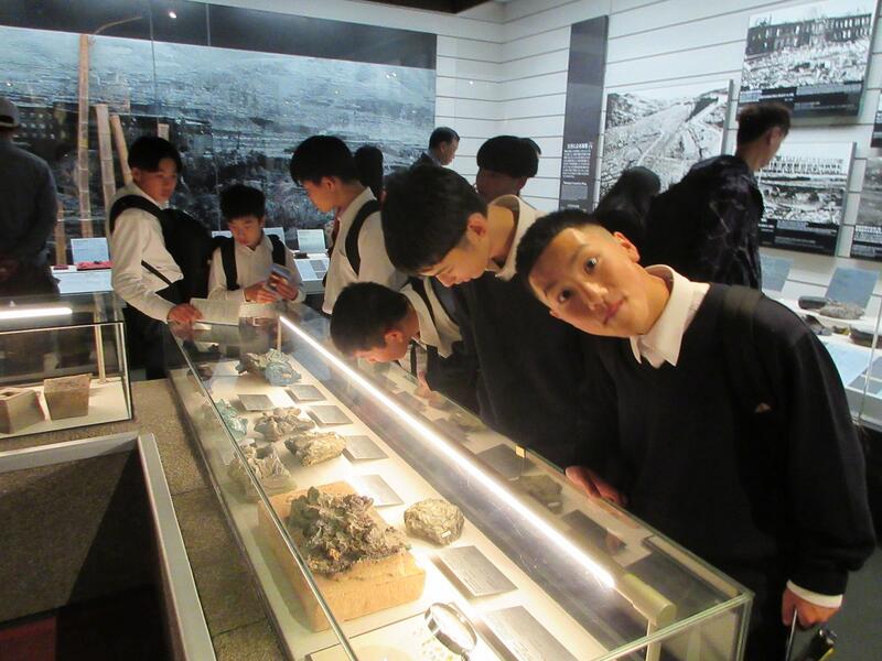 原爆資料館での様子