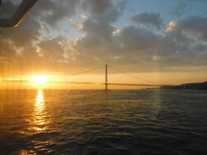 フェリーでの朝